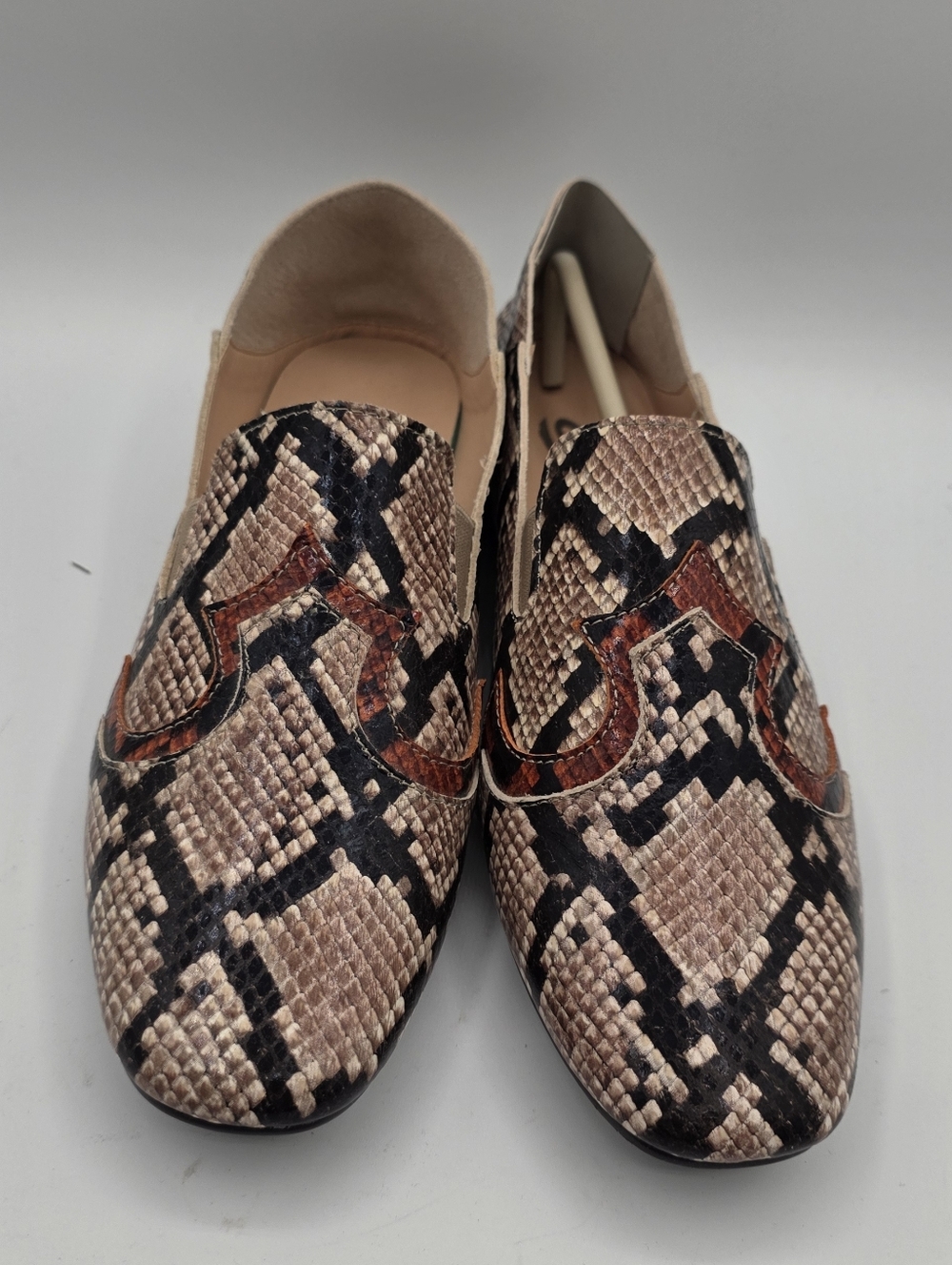 Sbicca Women's Nisland Driving Style Leather Loafer Size 7 NEW Going Out Snake - Picture 6 of 10